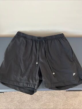 Men's Black Fabletics Performance 5in Shorts with Drawcord